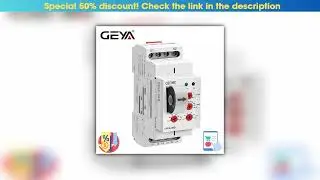 Hands-on GEYA GRI8-06 AC DC Current Sensor Relay 2NO2NC 8A Current Monitoring Relay 24V-240V Wide R