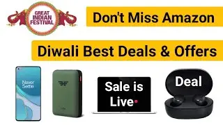 Amazon Great Indian Festival Diwali Sale Live | Best offers of Smartphones, Laptops, Power Bank