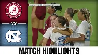 Alabama vs. North Carolina Match Highlights | 2025 ACC Women's Soccer