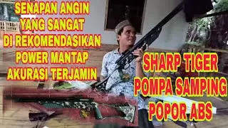 unboxing senapan angin sharp tiger pompa samping _ popor ABS