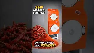 Mirchi Grinding Demo | Samruddhi 3HP Double Chamber Masala Machine in Action