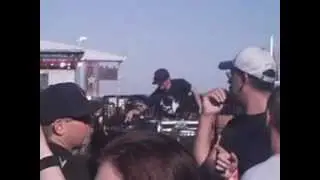 Sid Wilson/#0 setting the tables at Knotfest,The Keenone, Jamazz
