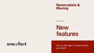 Onexfort | Add Tags to Opportunities & Jobs