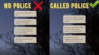 Police text Sam vs Walter texts Sam | All Variation | Twin Mirror