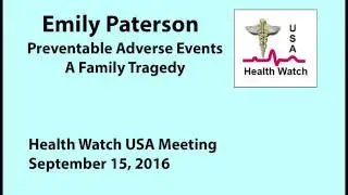 Emily Paterson - Preventable Adverse Events