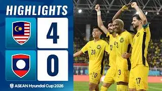Malaysia 4-0 Laos | ASEAN Hyundai Cup 2026 | Match Highlights