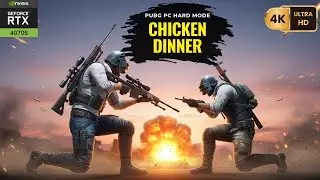 PUBG PC &mdash; Zero Kill WIN! | Winner Winner Chicken Dinner (4v4 Clutch) &mdash; 4K 144FPS RTX 4070 Super