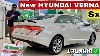 New HYUNDAI VERNA SX White Colour ₹13 Lakh 2nd Top Model || Verna 2025 New Model Review 