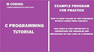 C Programming Example for Practice - How to Swap Values of Two Variables Without Using 3rd Variable