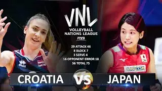 Croatia vs Japan | Women's VNL 2023