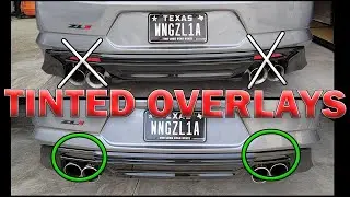 Camaro Rear Reflector Tinted Overlays! Cheap & Easy Mod! 2016+ 6th Gen