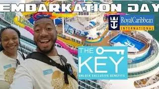 BOARDING ROYAL CARIBBEAN WITH THE KEY PROGRAM| NAVIGATOR OF THE SEAS| BALCONY ROOM TOUR