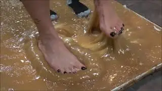 Mandy's Sneaker Stuck in Glue