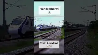 Vande Bharat train accident #animal on track # Vandebharat #train #accident #rail #2024 #real #video