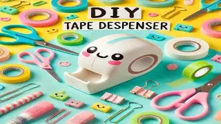 DIY Tape Dispenser | Aesthetic & Functional Stationery Idea