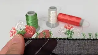 En Yeni İğne Oyası Modeli/Siyah Yazmaya İğne Oyası Modeli Yapılışı