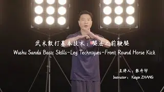 Wushu Sanda Basic Skills-Leg Techniques-Front Round Horse Kick