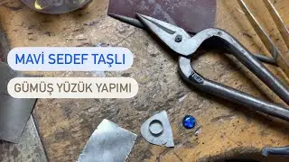 Gümüş Yüzük Yapımı | Gümüş ile Taşlı Yüzük Nasıl Yapılır 💍🦋🥰  Silver Ring HANDMADE