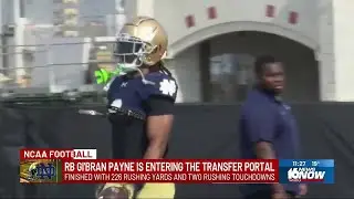 Notre Dame running back Gi'Bran Payne to enter transfer portal