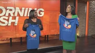 Here is the 2021 AJC Peachtree Road Race t-shirt