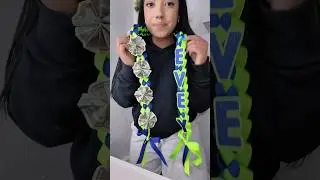 Dance recital ribbon lei for Evey💖 #diy #momlife #moms #daughter #graduation #dancerecital #dancer