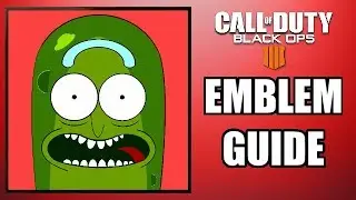 COD: Black Ops 4 - PICKLE RICK! - Emblem Guide (Rick & Morty!)