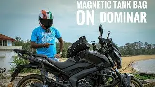 INSTALLING A MAGNETIC TANK BAG ON MY DOMINAR | DIY |  BIKER IMPERFECT