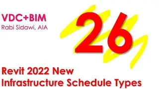 Revit 2022 New Infrastructure Schedule Types 4K
