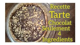 CHOCOLATE TART RECIPE WITH ONLY 4 INGREDIENTS #elisabethloncke