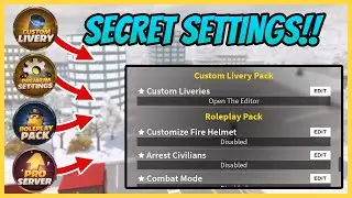 ERLC: SECRET & BEST Private Server Settings | Emergency Response Liberty County Roblox Roleplay