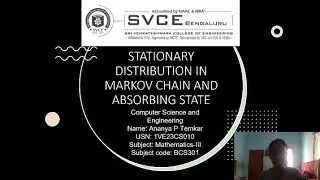 Stationary probability and absorbing state/CSE/BCS301/3rd sem