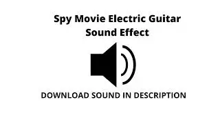 Spy Movie Electric Guitar Sound Effect