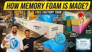 How Memory Foam is Made in a Factory? How to Make Foam!