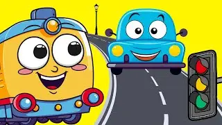 Car Bus Train Plane | Transportations Song | Nursery Rhymes & Kids Song | Little Learners