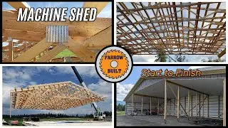 Building an 80x40 Machine Shed on Screw Piles + Dual Lean-To Roofs