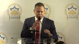 Ambassador Erdan at the Israel Heritage Foundation Arutz Sheva gathering in Manhattan