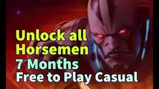 Unlock ALL Legendary Horsemen in ONLY 7 Months! Best Early Characters! MARVEL Strike Force - F2P