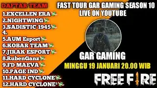 FAST TOUR GAR GAMING SEASON 10 #Freefiire #tournamentfreefire