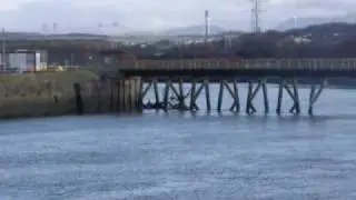 Workington Port and Damaged Dock Bridge (02-12-2009)