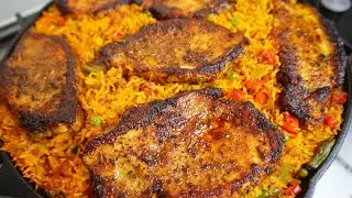 One Pot Pork Chops And Rice It’s So Tasty | Oven Baked Pork Chops & Rice | One Pot Dinner