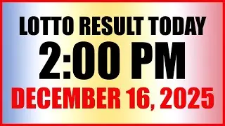 Lotto Result Today 2pm Draw December 16, 2025 Swertres Ez2 PCSO