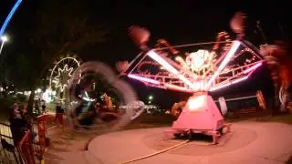 Heart Flip Spinning Ride at Lakeside Amusement Park