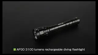 APLOS AP30 3100lm 3 Lighting Modes Diving Flashlight Cree XPL LED Recharable Scuba Dive Light
