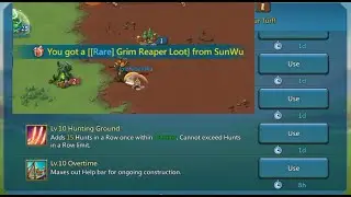 Lords Mobile - Using Familiar Skill Hunting Ground To Hunt Monster Level 3