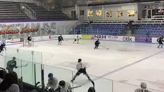 Tyler McNeil Shot NAHL Lone Star Brahmas Main Camp All-Star Game Black vs White