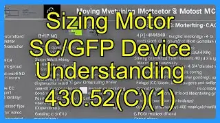 Sizing Motor SC/GFP Device Understanding 430.52(C)(1)