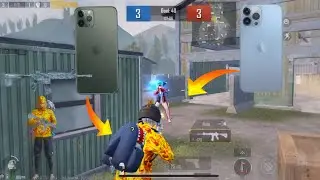 IPHONE 13 PRO MAX VS IPHONE 11 PRO MAX PUBG MOBILE TDM | WHO WIN? | I CAN BROKEN HIM ?⚡️