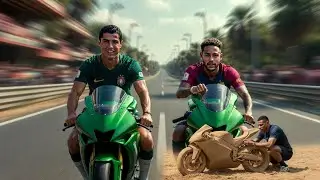 Cristiano Ronaldo or kaliyan mbappe VS Leonel messi jr neymar 😂👈🏻