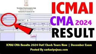 ICMAI CMA June 2025 Result Intermediate Final Exam Results Out Check Direct Link