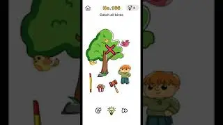 #brainOutlevel166 catch all birds walkthrough brain Out level 166 #puzzle